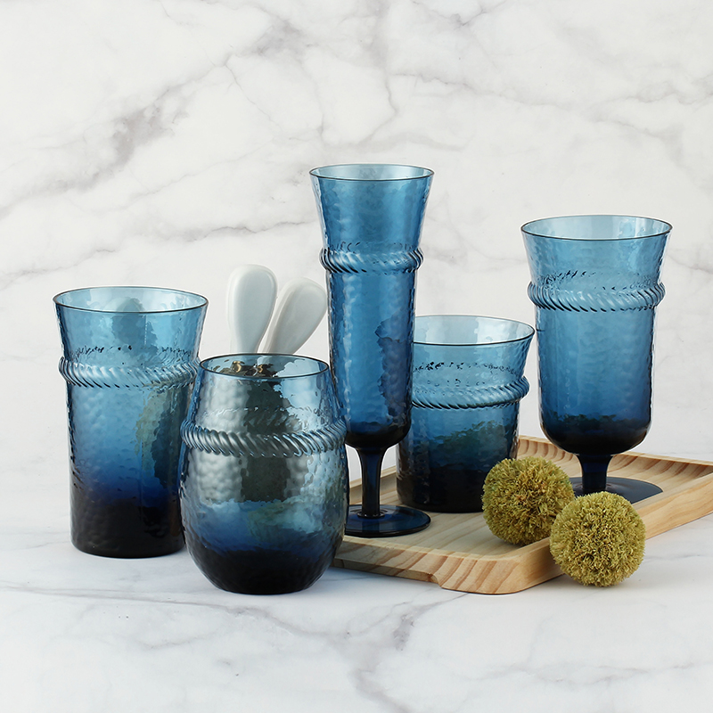 soild color hemp rope style glass