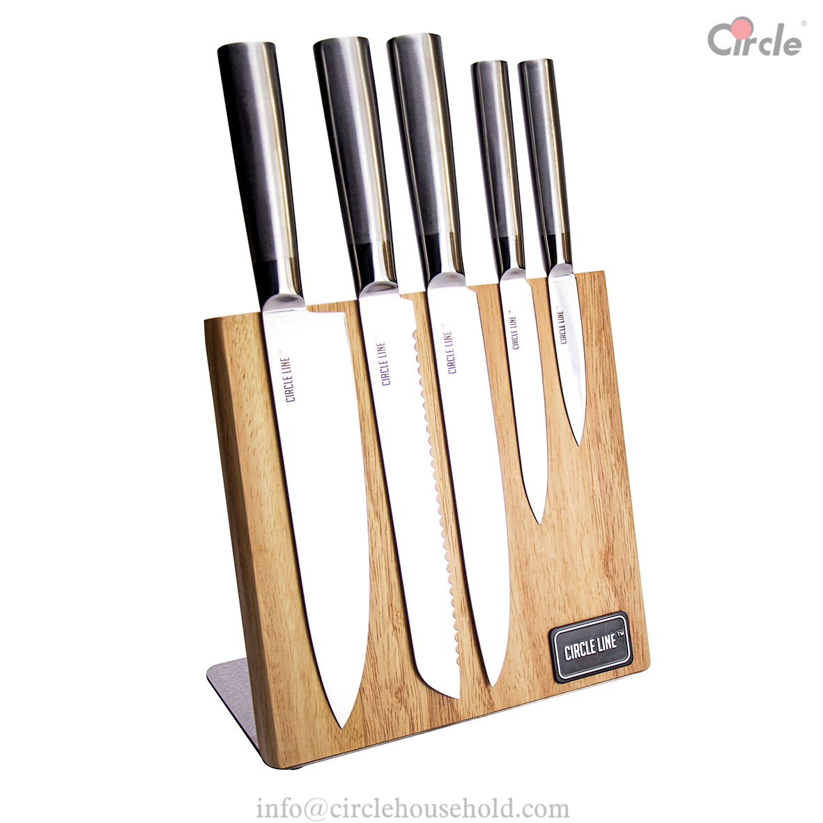 6 Pcs Knife Block Set