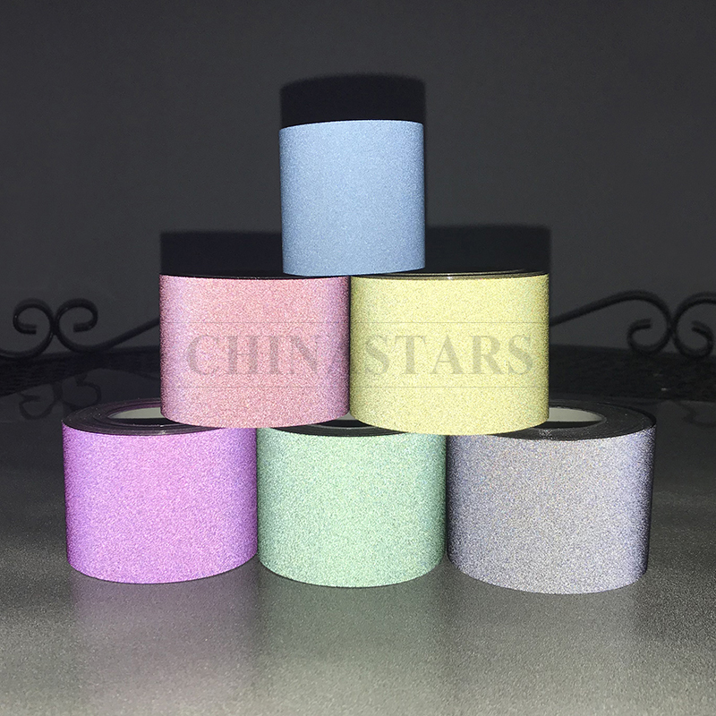 Colorful reflective material heat transfer film safety tape