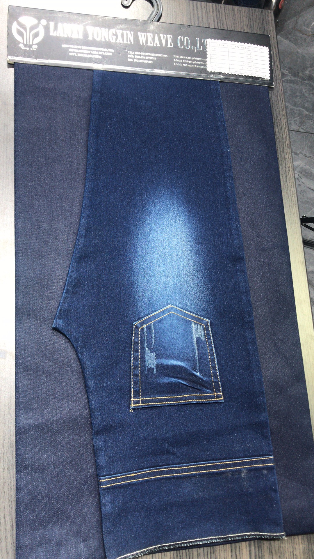 common satin stretch denim