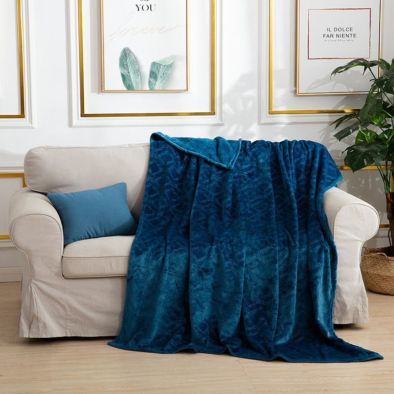 New embossed soft flannel blanket