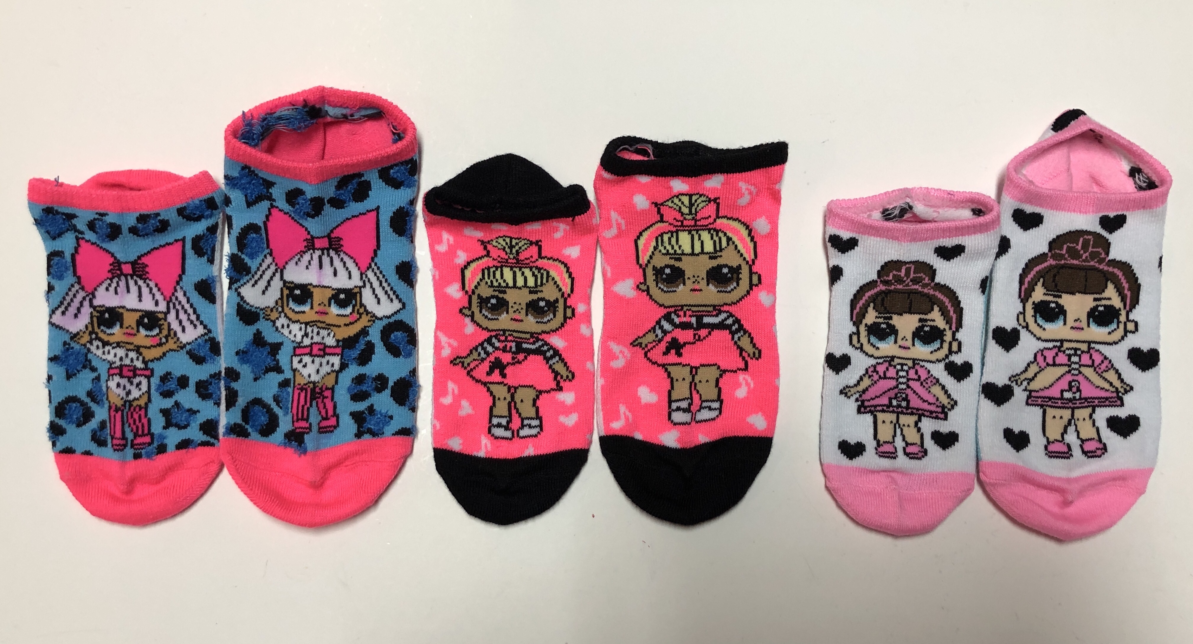 Girls no show socks