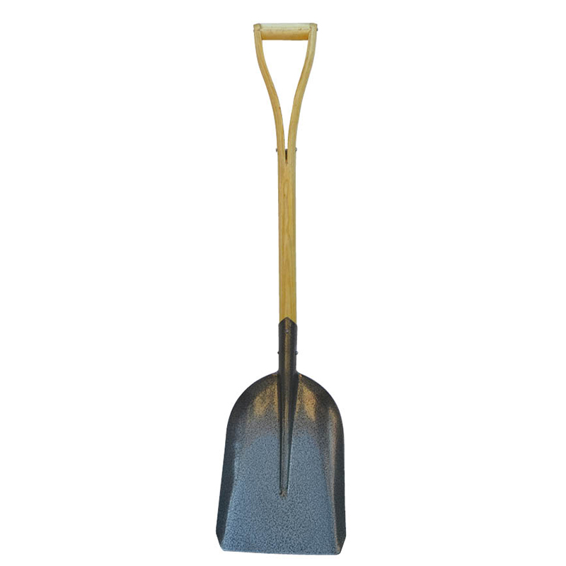 Wooden handle shovel