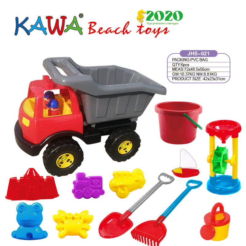 Big dump truck set in PVC bags