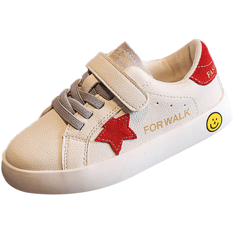 2020 Fashion kids lace up casual shoes kids sport LEATHER sneakers