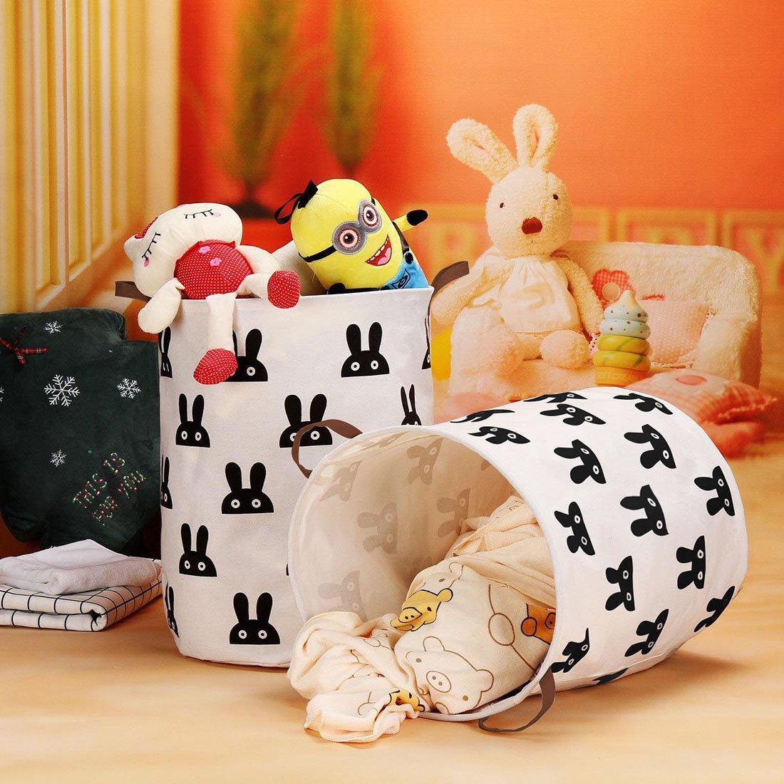 "A2020 new design printed recycle wholesale reusable Cheap Handmade Fabric Bag Best seller Bag clothing storage bucket with waterproof PE coating