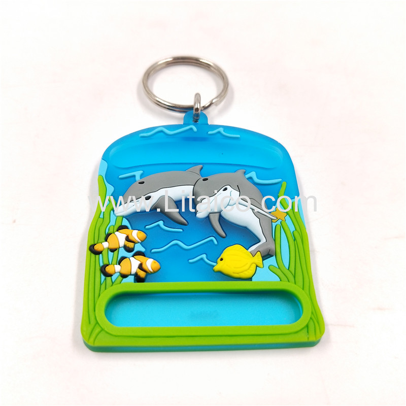 Dolphins PVC Keychain