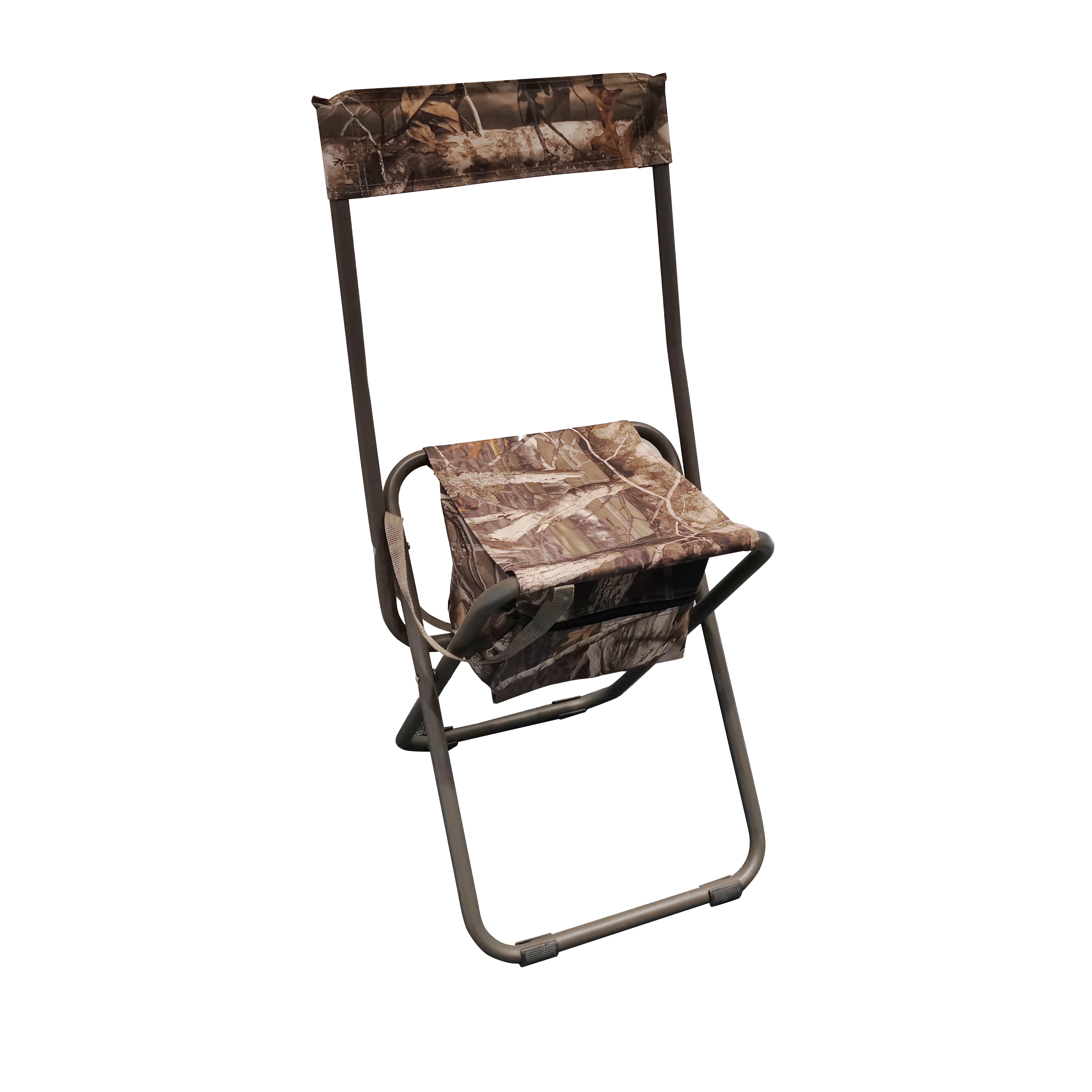 Camo Fishing Chair with Cooler Bag