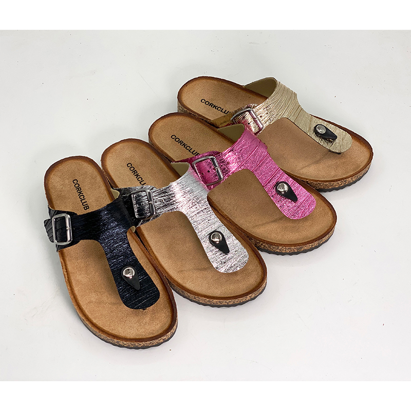 Soft Classic Women's Flip Flop Cork Flat Sandals