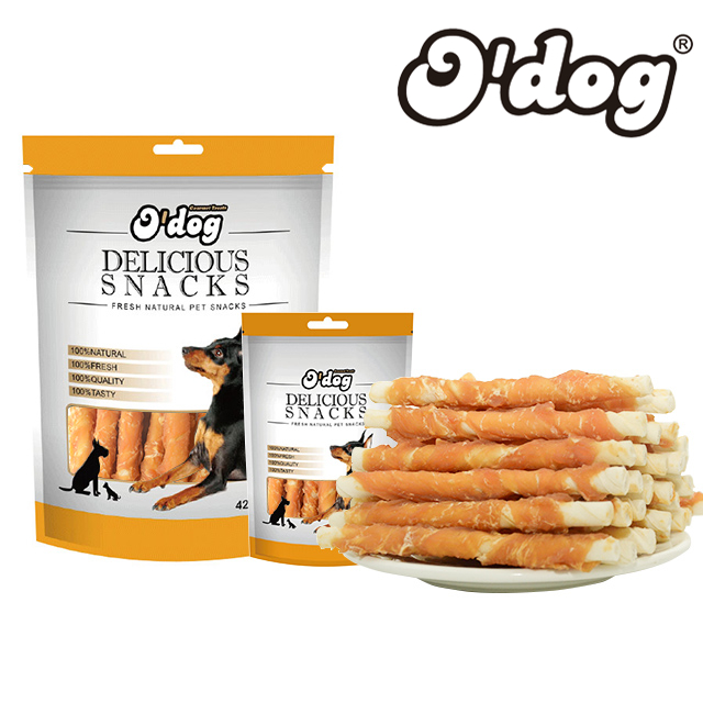 pet food dog treats snack-Chicken & rawhide