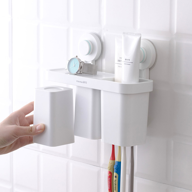 Damage free plastic toothbrush rack toothbrush holder