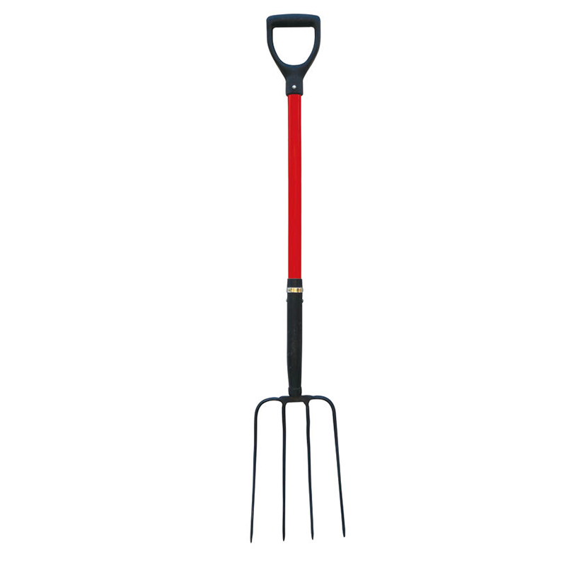 Fiberglass handle fork plastic D grip