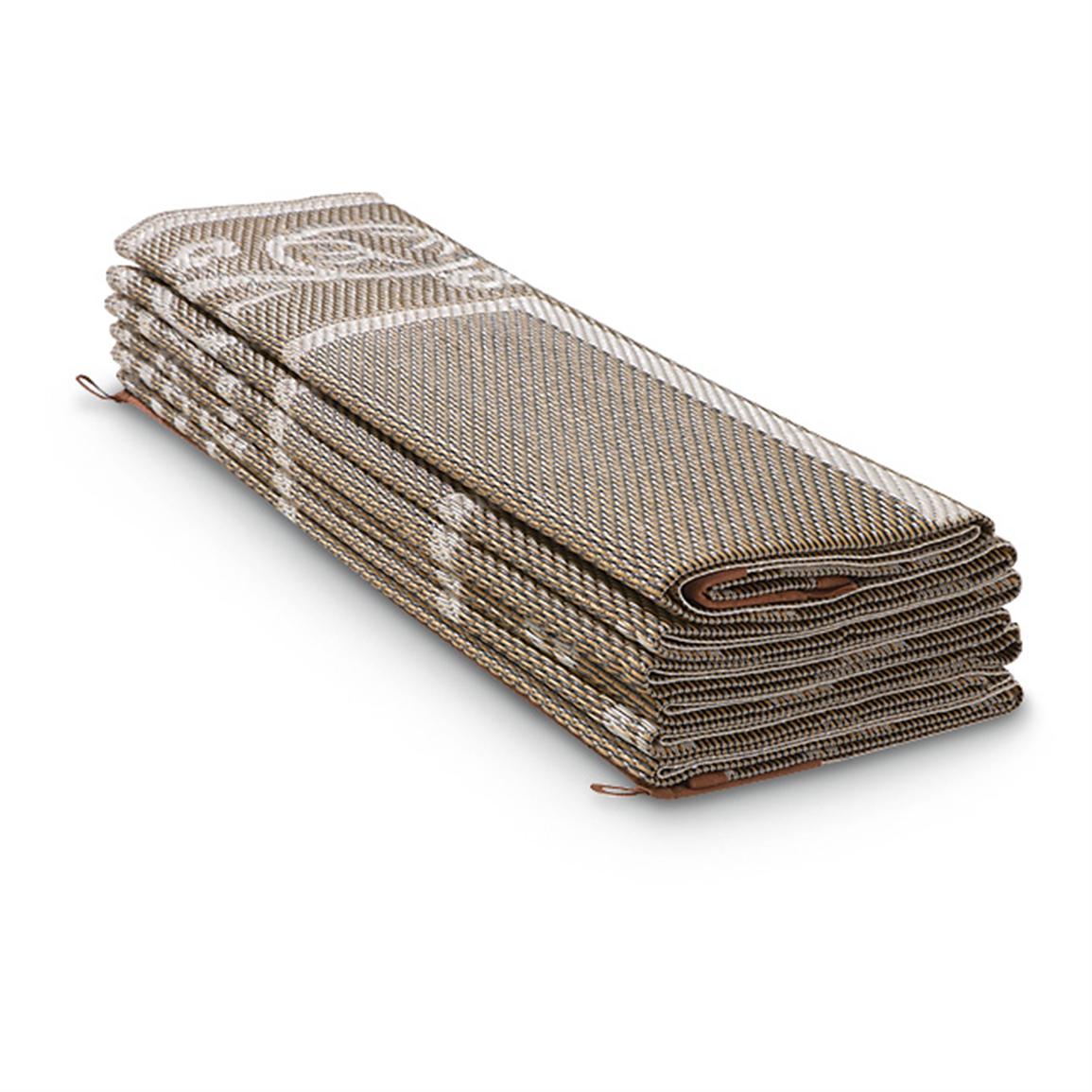 Foldable PP Outdoor RV Rugs Made From Recycled Plastic