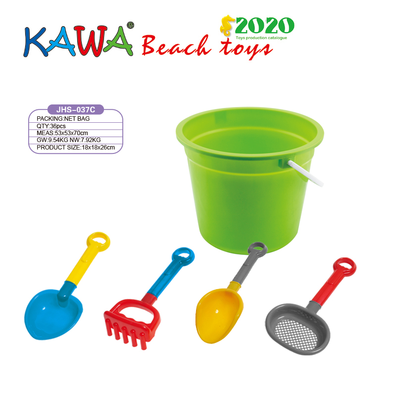 Plastic beach bucket sets