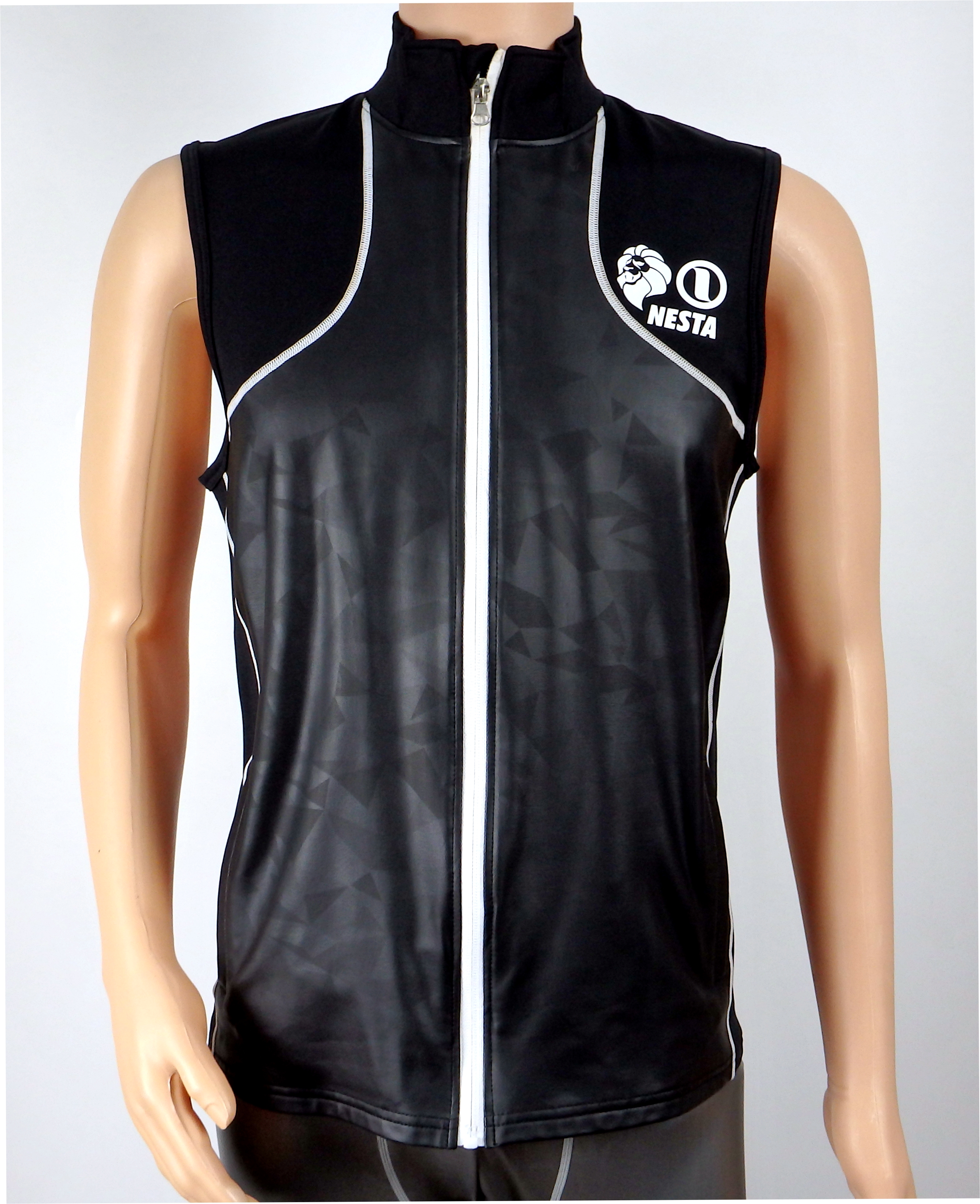 Autumn Winter Embossed Pu Fleece Vest