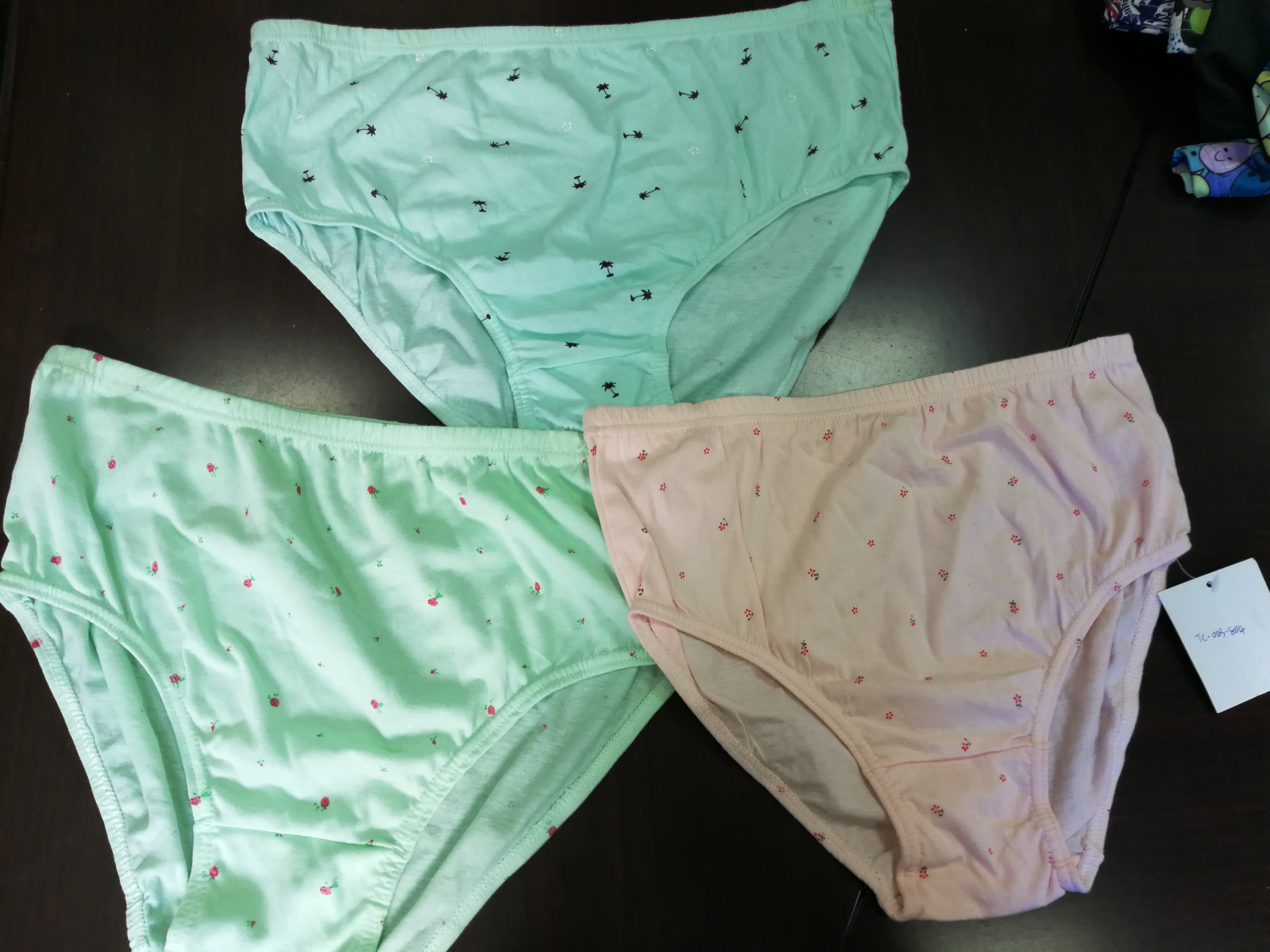100%cotton ladies brief