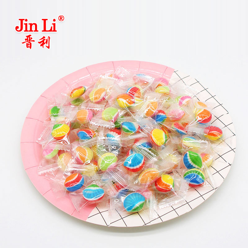 Beach shells shape hard candy with beautiful colors and yummy tastes