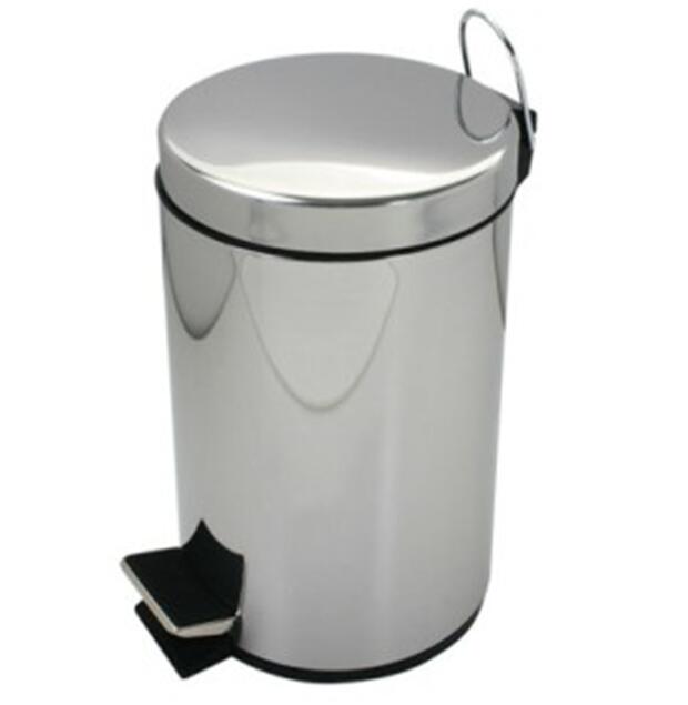 3L5L8L12L20L30L Stainless steel trash bin with pedal with inner bucket