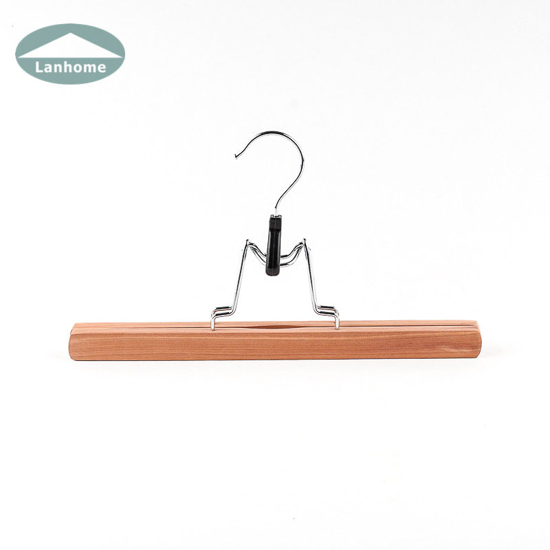 Lanhome Eco friendly Cedar Wooden Dress hangers for Skirt