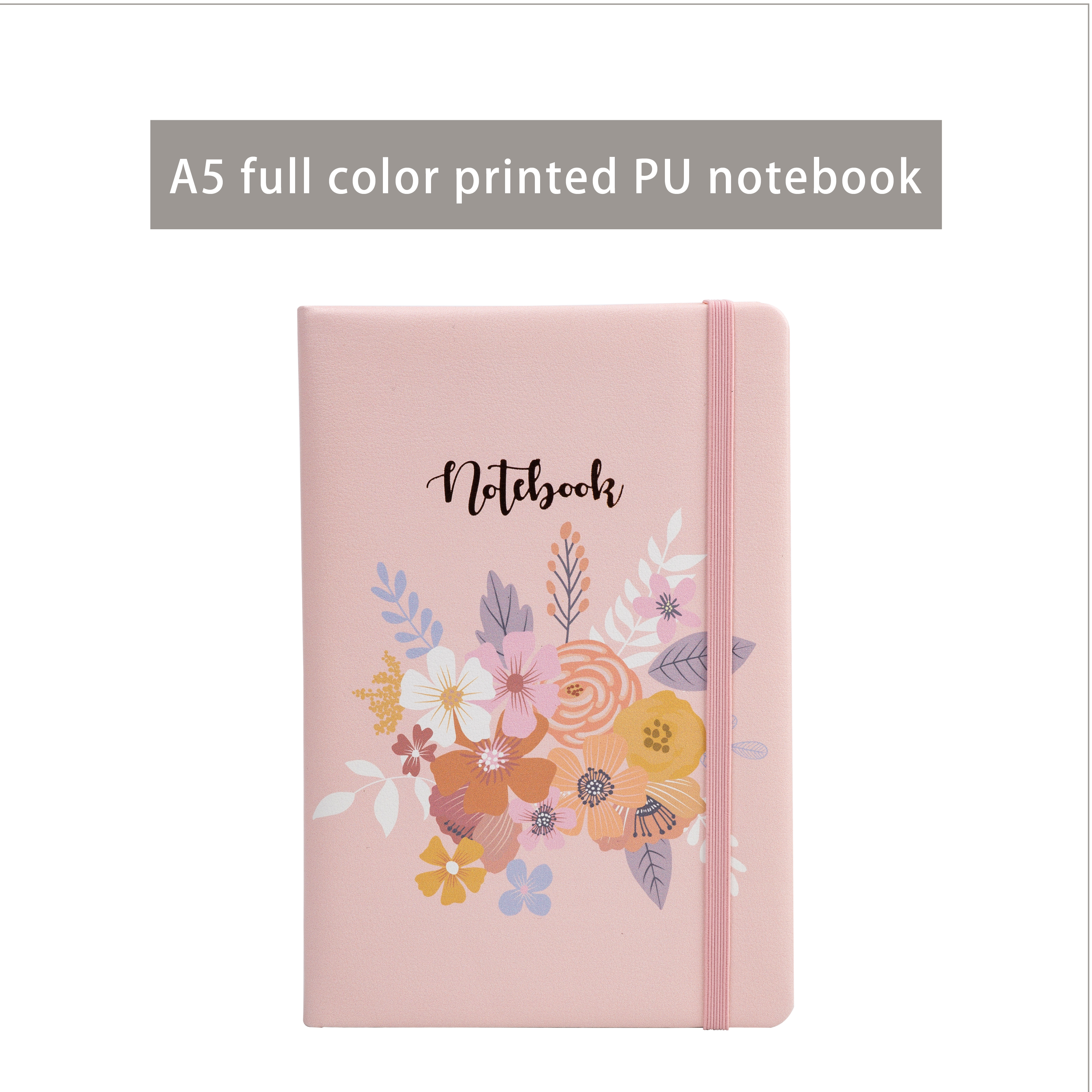 A5 notebook with closure