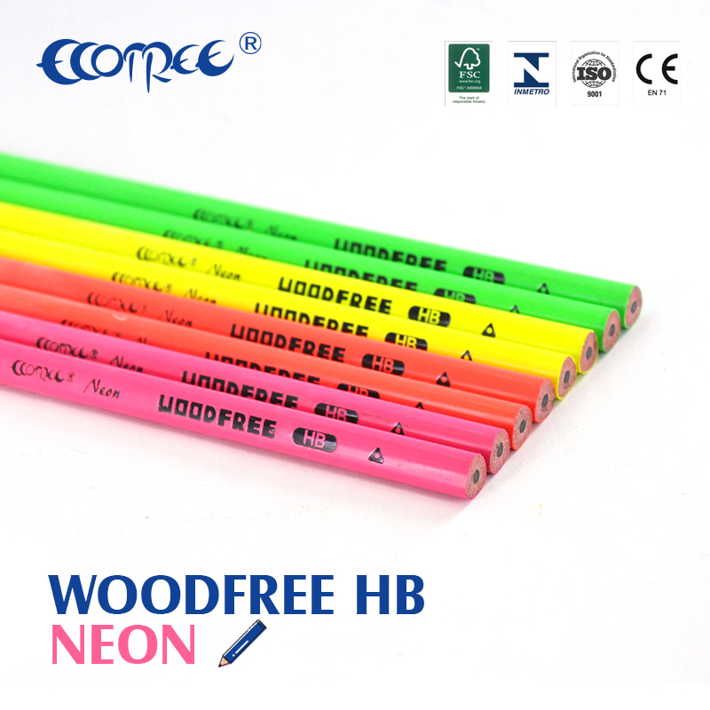Neon Color Coated Plastic HB Pencil