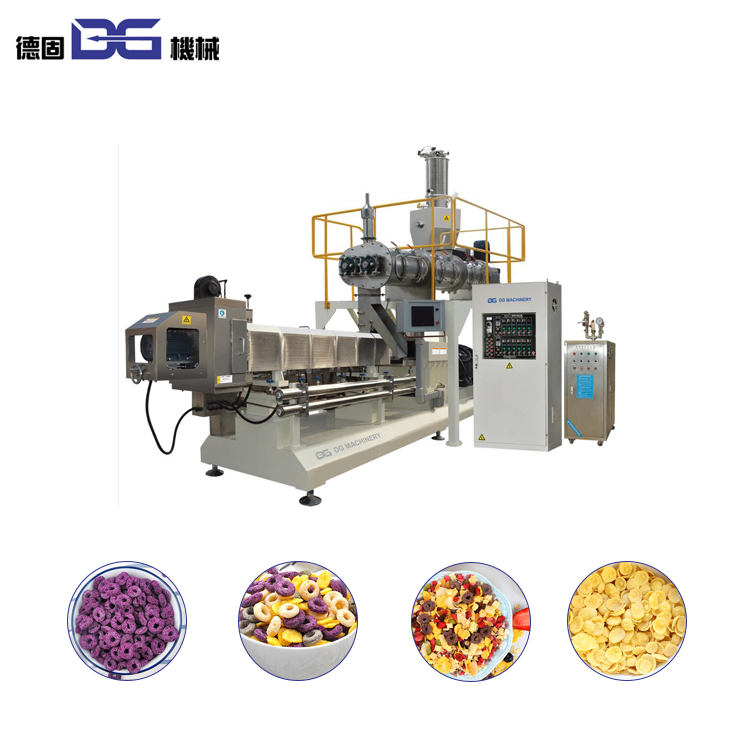 Breakfast Cereal Snacks Corn Maize Flakes Making Machine Processing Line