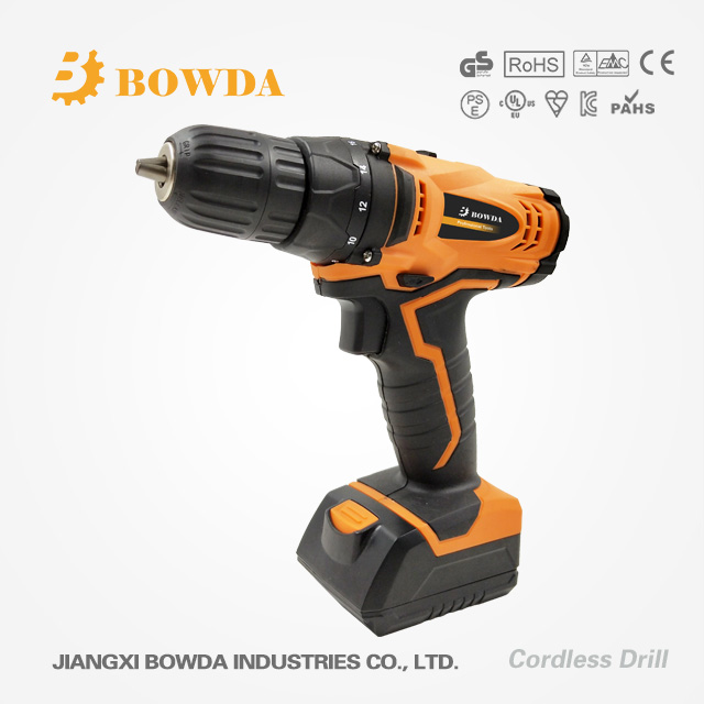 Lithium 12V/16V/20V Cordless Li-ion drill with two speed