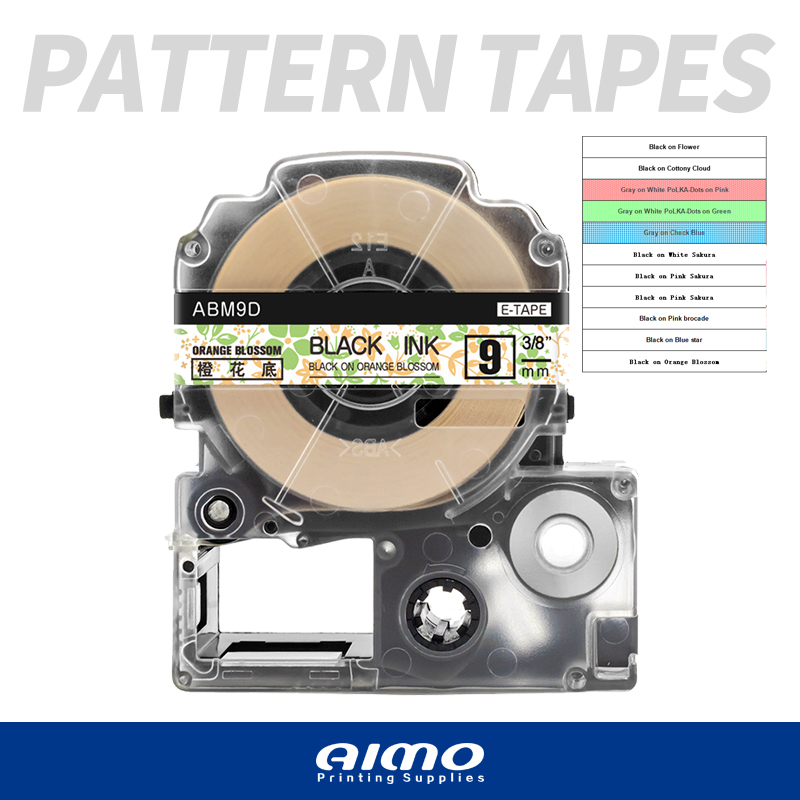 Compatible King Jim/Epson 6mm-36mm Pattern Tapes for Epson Label Printers