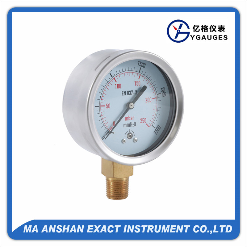 pressure gauge，capsule gauge-mbar manometer-low pressure gauge