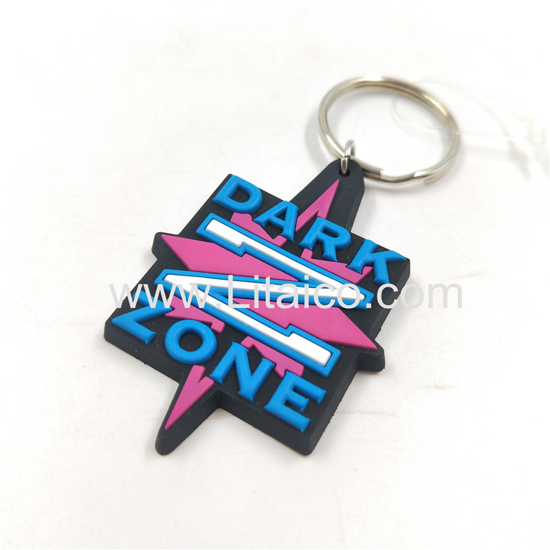 Personalized logo PVC Keychain