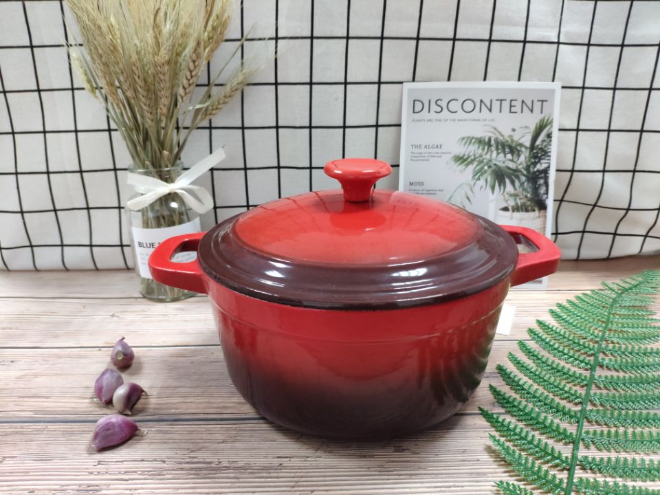 Cast iron casserole, enameled