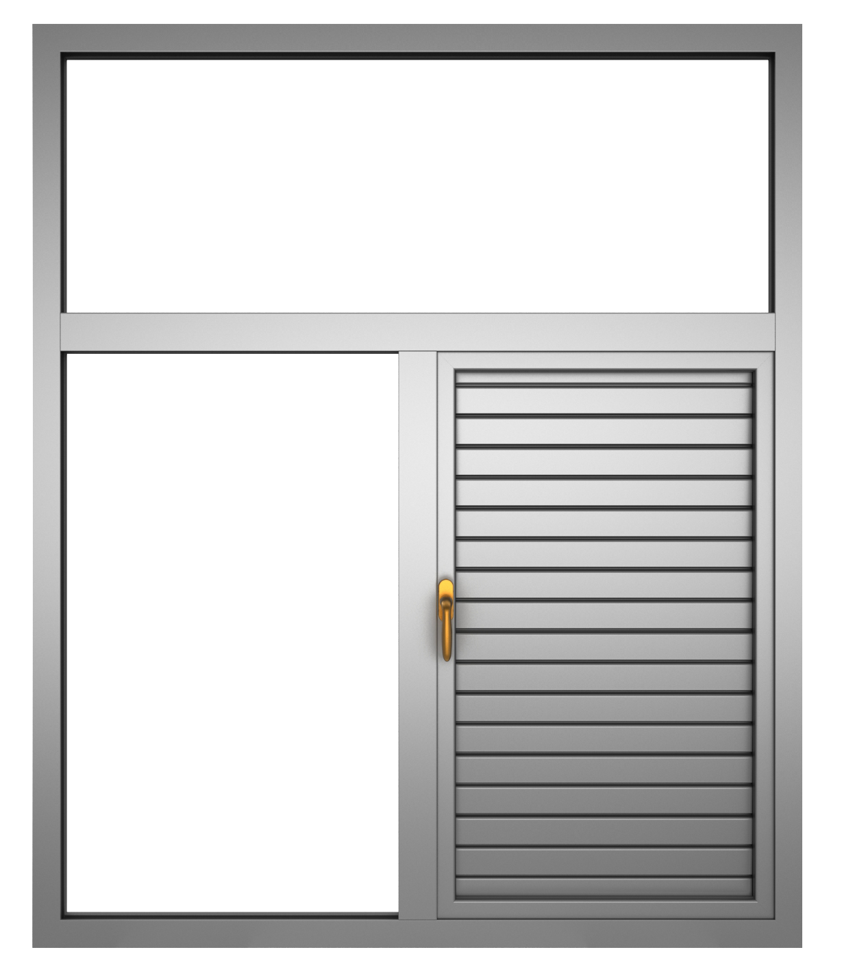 49 series Aluminium swing shutter window