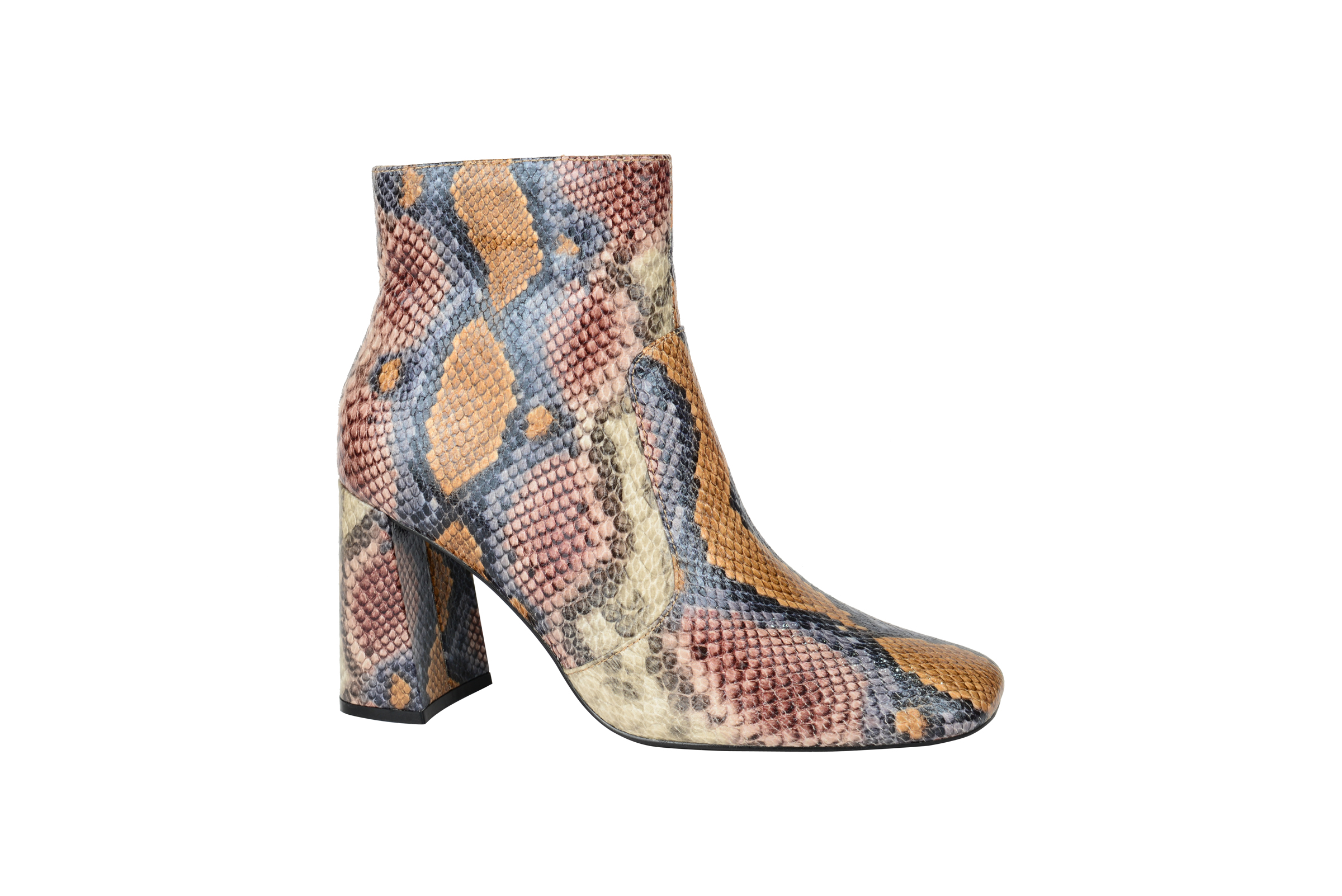 Women fashion low heels ankle boots in SNAKE PU BS19899084-04Y