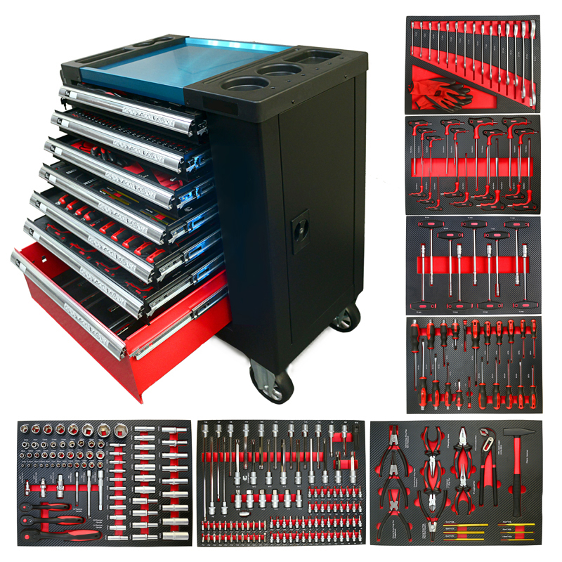 7 Drawer Tool Cabinet With 262pcs Tool Set
