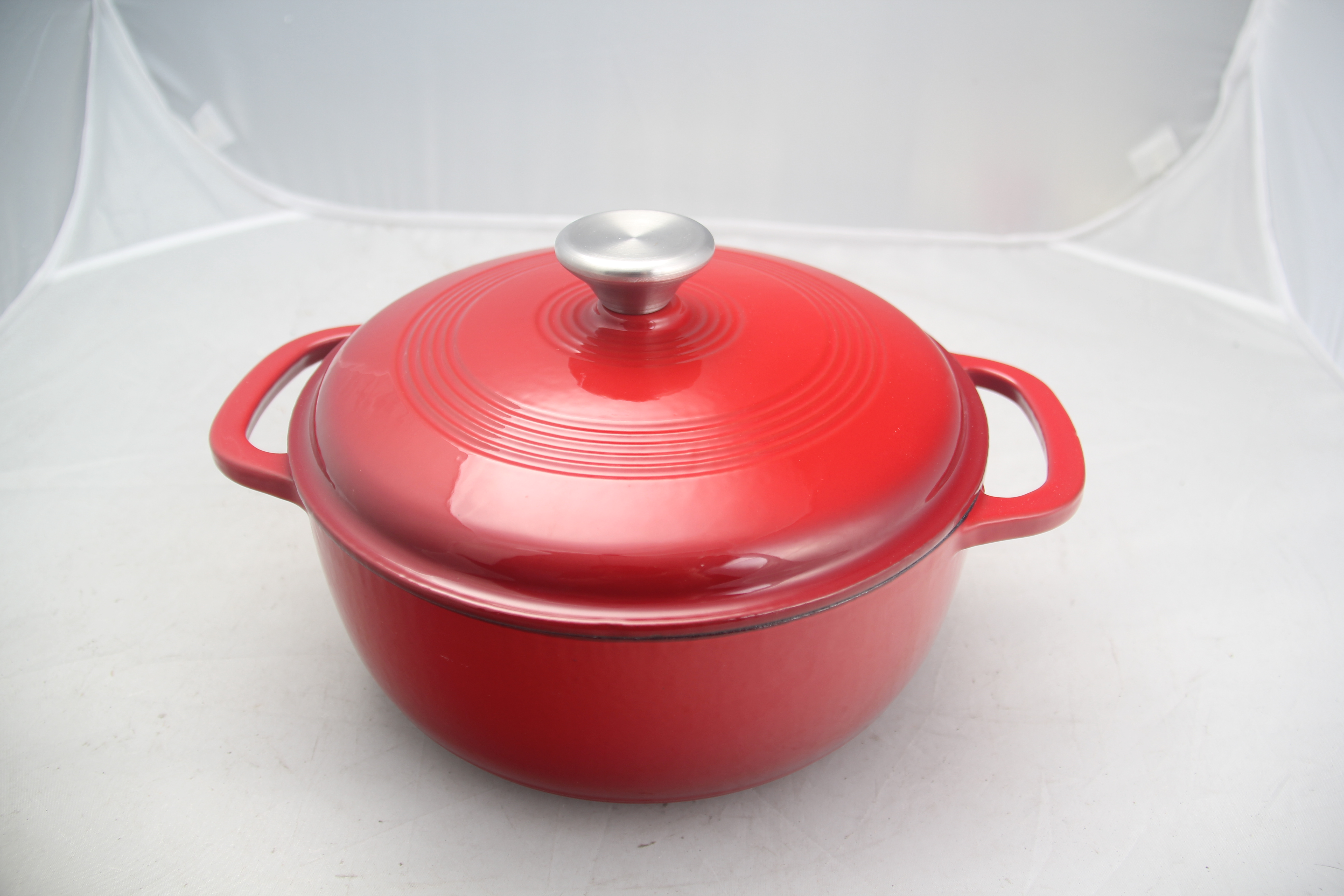 cast iron casserole, enameled