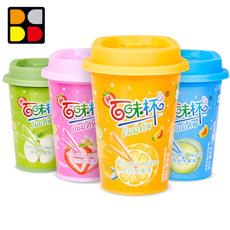 Big cup and small cup funny package cc stick candy