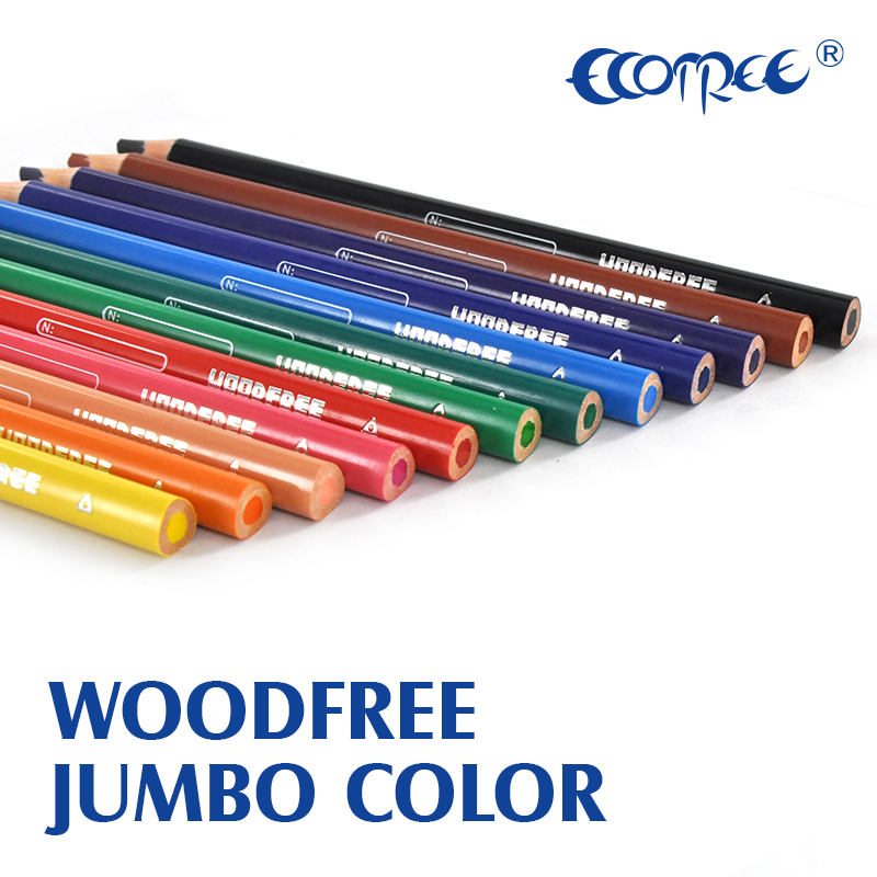 Jumbo pencil, plastic color pencil, resin pencils