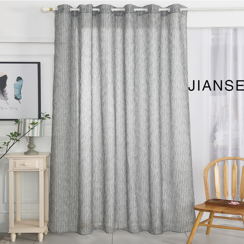 CURTAIN G2909 geometric pattern jacquard curtain fabric ready made for curtain home window hot sale