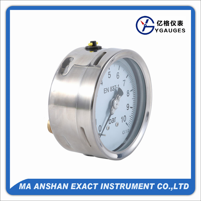Oil pressure gauge-heavy duty manometer-vibrate proof pressure gauge