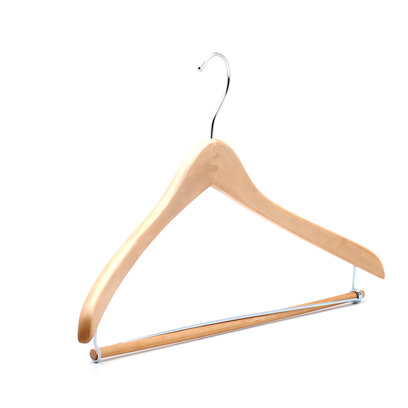 Wooden hangers for clothes