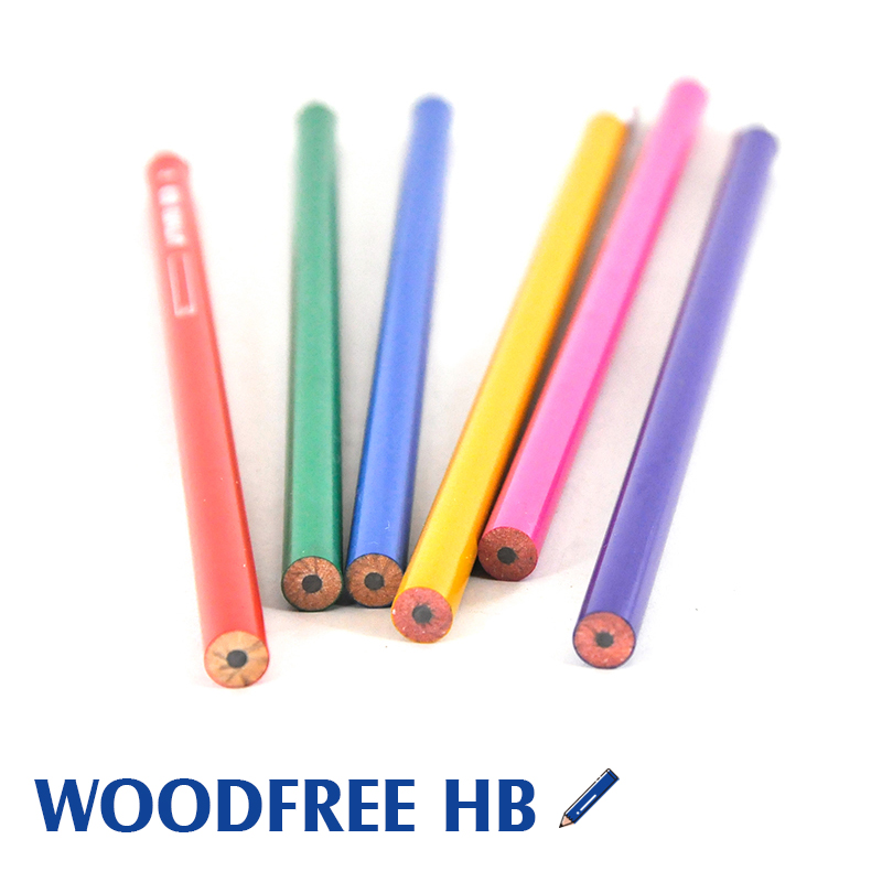 Woodless plastic HB No.2 Graphite pencil, 7.2mm round bar