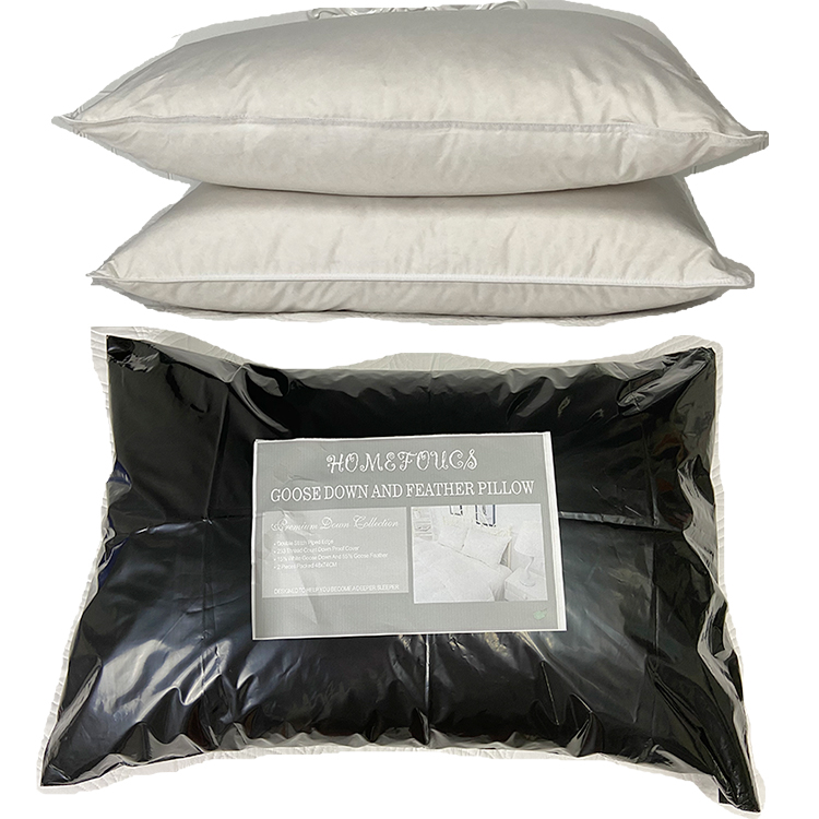 Twin Pack Goose Down And Feather Pillow