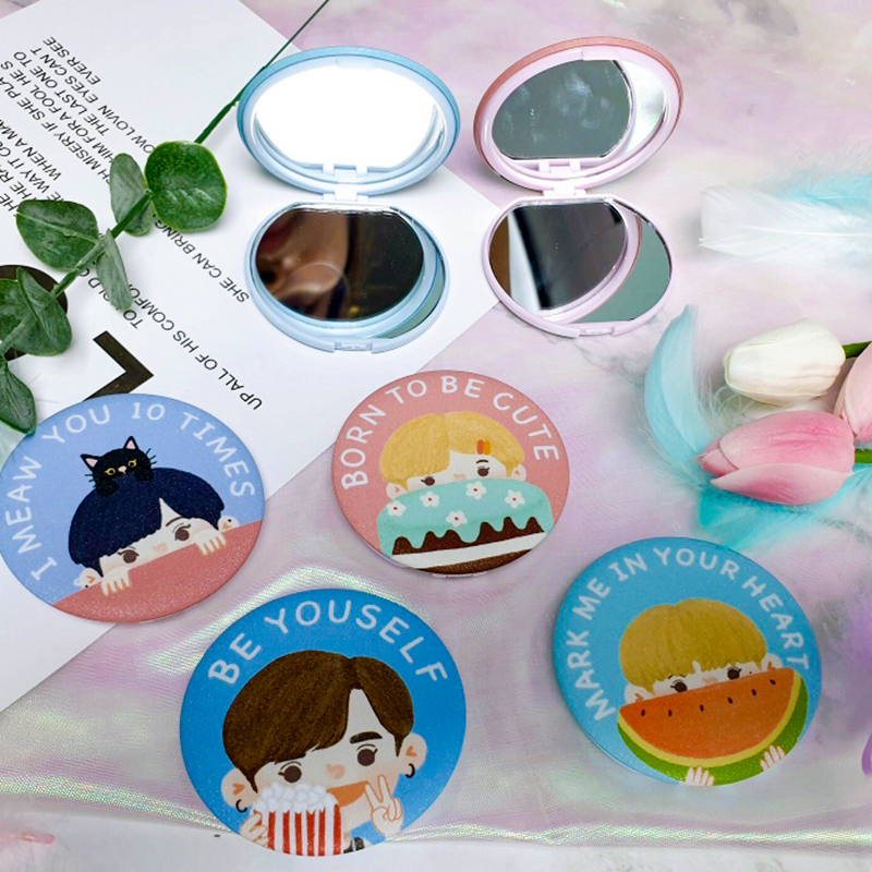 Hot Sale Customized Promotional Compact Mirror Cosmetic Mirror Makeup Mirror Pocket Mirror