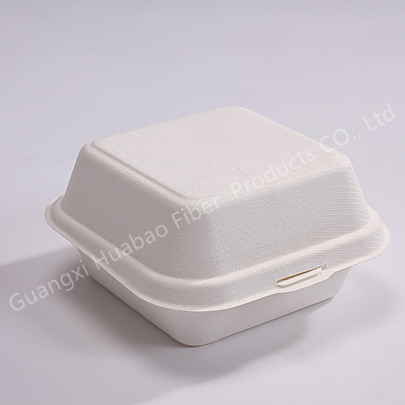 Disposable Biodegradable 6inch Hanburger BOX