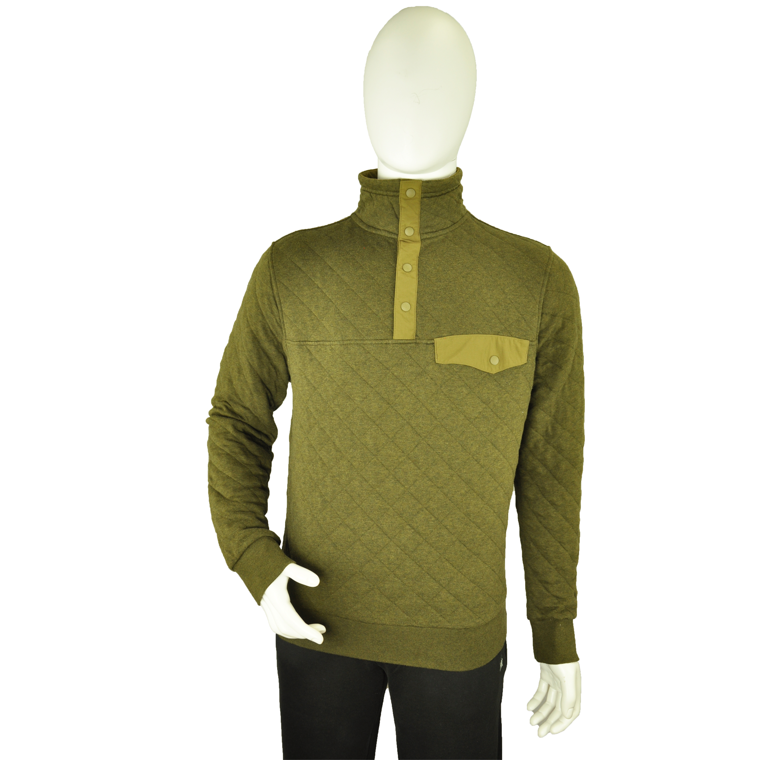 Men's Outdoor Thermal Cotton and Polyester Soft Pullover