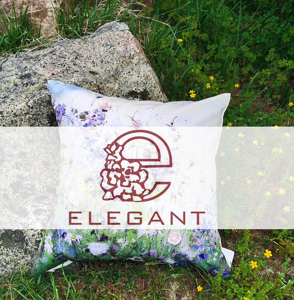 Beautiful spring flower decorative throw pillow finest digital printing with 3D flower ornament cushion