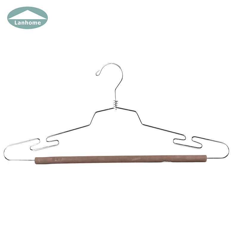 Lanhome Closet Chrome Foam Covered Metal Clothes Hanger