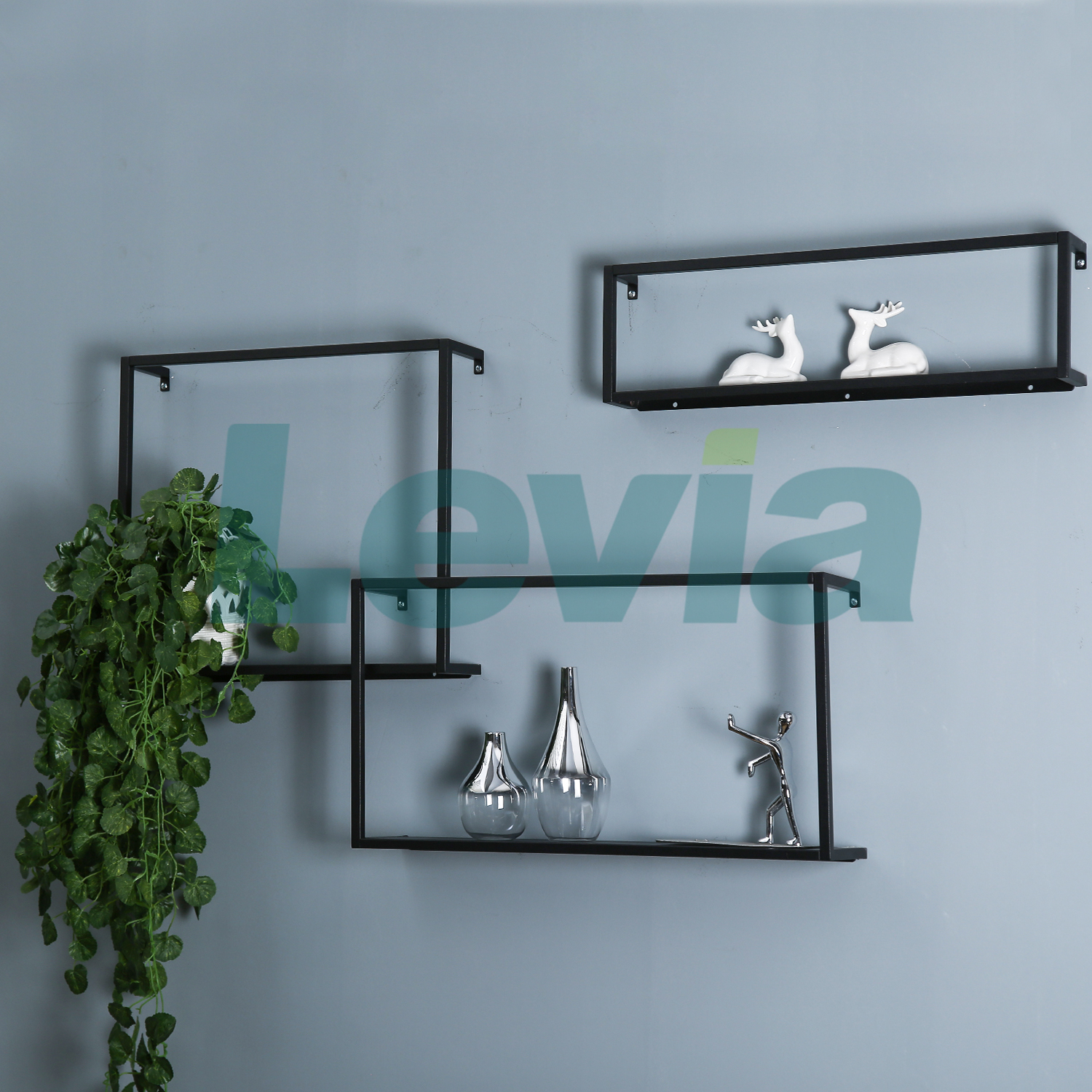 Set of Three Wall Mounted Shelf