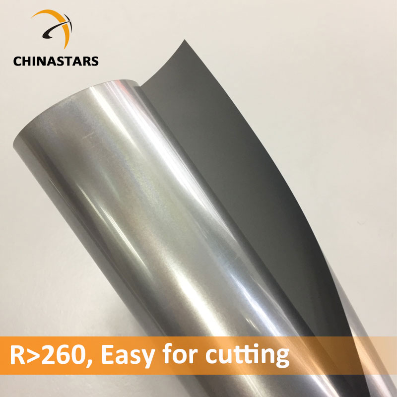 Reflective heat transfer vinyl film tape for graphic design plotter cutting