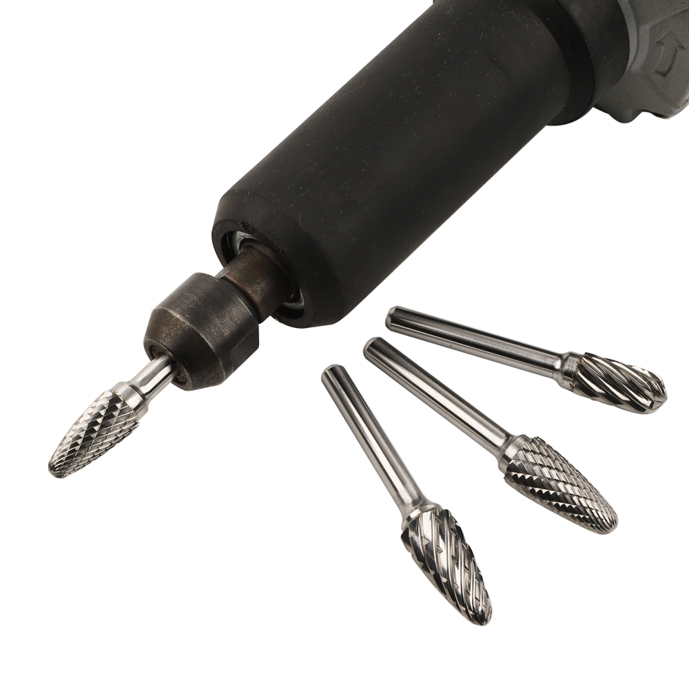 factory customized tungsten carbide burr F tree with radius end shape